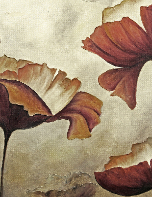 Fabric roller blind Flowers
