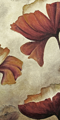 Fabric roller blind Flowers