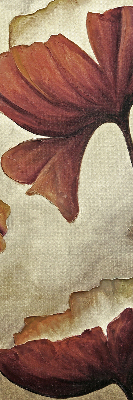 Fabric roller blind Flowers