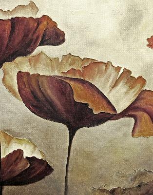 Fabric roller blind Flowers