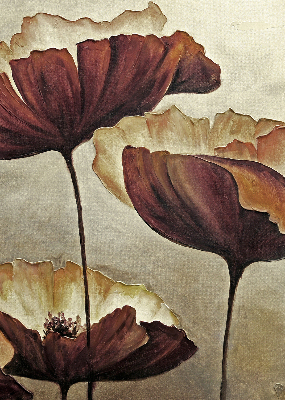 Fabric roller blind Flowers