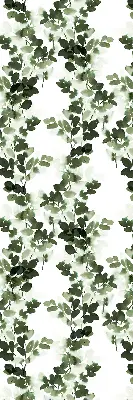 Modern roller blind leaves print