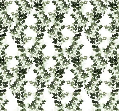 Modern roller blind leaves print