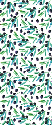 Fabric roller blind Leaves and plums
