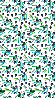 Fabric roller blind Leaves and plums
