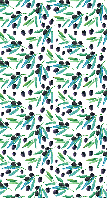 Fabric roller blind Leaves and plums
