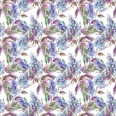 Modern roller blind Summer flowers