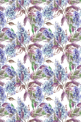 Modern roller blind Summer flowers