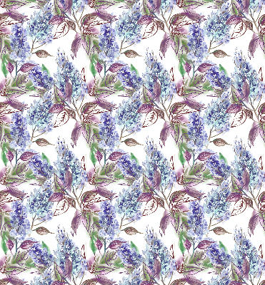 Roller blind modern summer flowers pattern