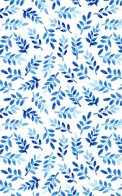 Modern roller blind Blue leaves