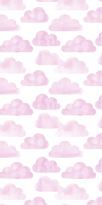 Roller blind for large window Pink clouds