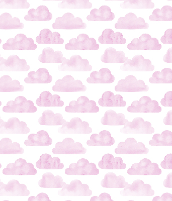Roller blind for large window pink clouds pattern