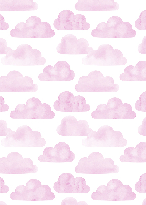 Roller blind for large window Pink clouds