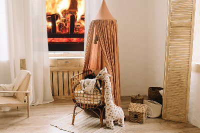 Fabric roller blind Fireplace