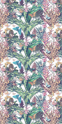 Modern roller blind Butterflies on flowers