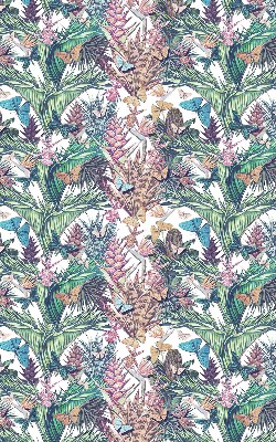 Modern roller blind Butterflies on flowers