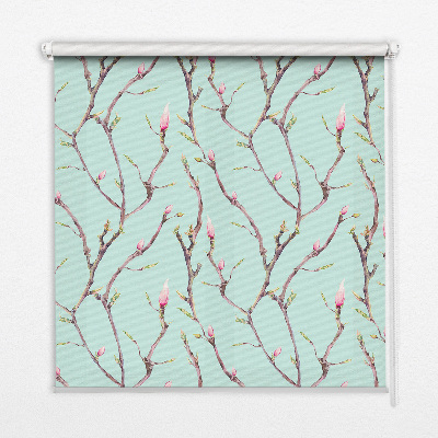 Roller blind for large window Twigs