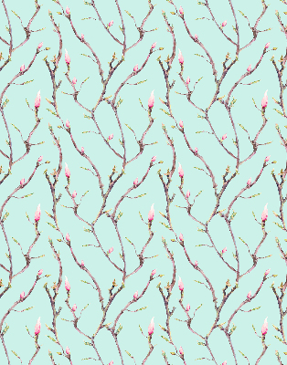 Roller blind for large window Twigs
