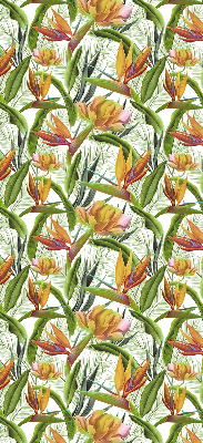 Fabric roller blind Exotic plants