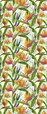 Fabric roller blind Exotic plants
