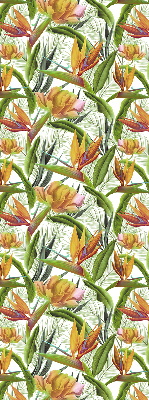 Fabric roller blind Exotic plants