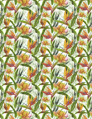 Fabric roller blind Exotic plants