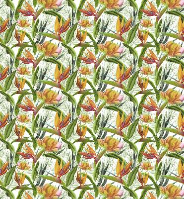 Fabric roller blind Exotic plants