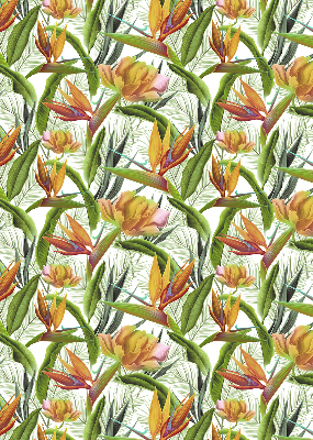 Fabric roller blind Exotic plants
