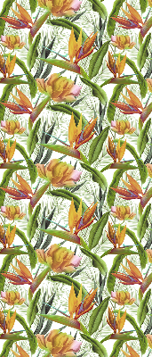 Fabric roller blind Exotic plants