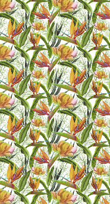 Fabric roller blind Exotic plants