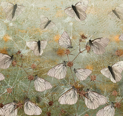 Roller blind for large window Butterflies in the meadow