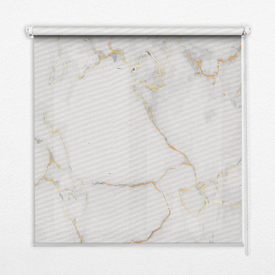 Modern roller blind White marble