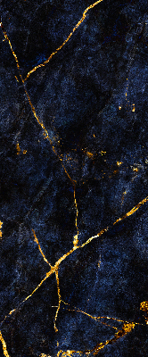 Fabric roller blind Navy blue marble