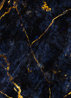 Fabric roller blind Navy blue marble