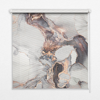Modern roller blind Gray marble