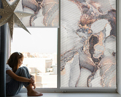 Modern roller blind Gray marble