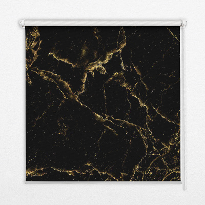 Roller blind for large window Black marble