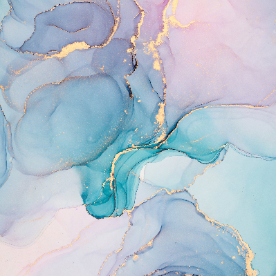 Modern roller blind Blue marble