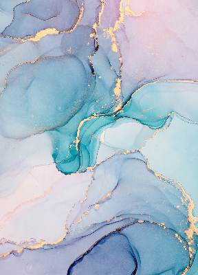 Modern roller blind Blue marble