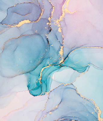 Modern roller blind Blue marble