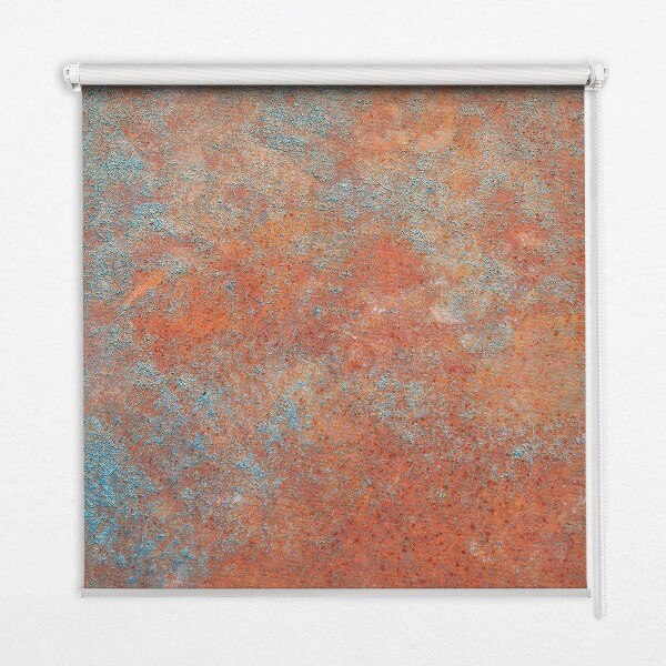 Fabric roller blind Orange sheet metal