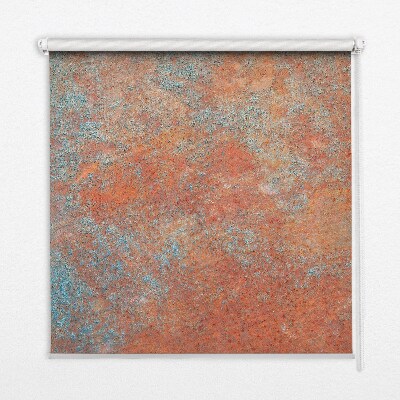Fabric roller blind Orange sheet metal