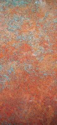 Fabric roller blind Orange sheet metal