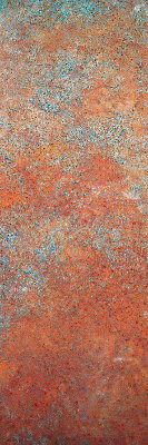 Fabric roller blind Orange sheet metal