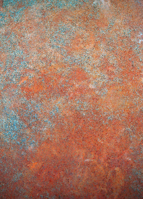 Fabric roller blind Orange sheet metal