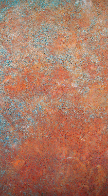 Fabric roller blind Orange sheet metal