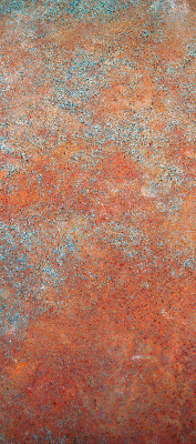 Fabric roller blind Orange sheet metal