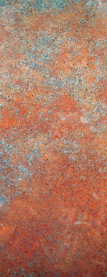Fabric roller blind Orange sheet metal