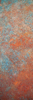 Fabric roller blind Orange sheet metal