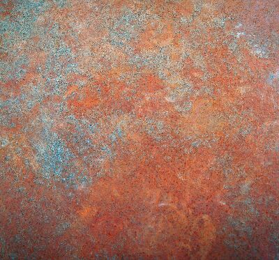 Fabric roller blind Orange sheet metal